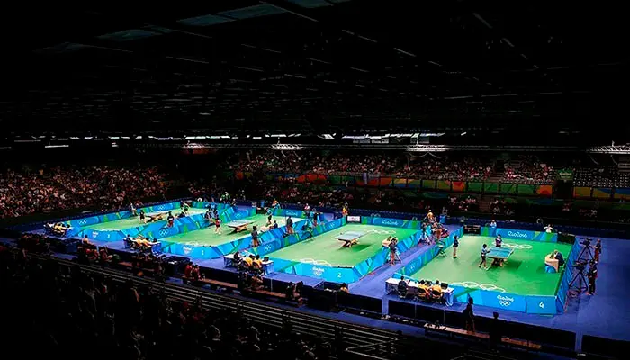 Recinto de ping-pong en los Juegos Olímpicos de Río de Janeiro 2016