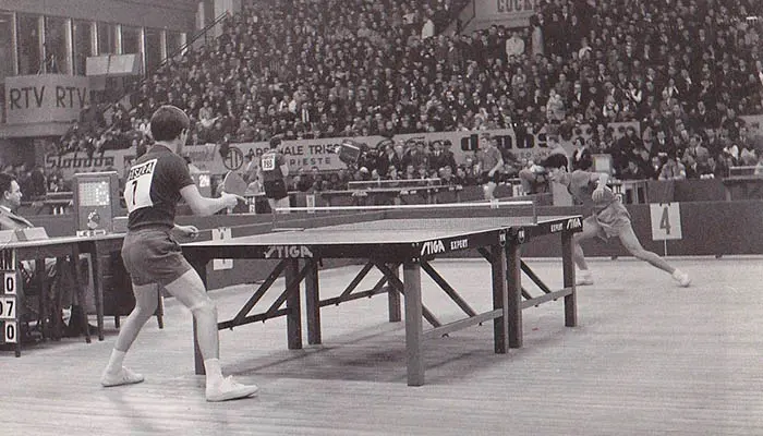 Partido de ping-pong del Campeonato del Mundo de 1965